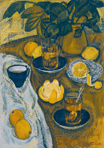 Still life with oranges